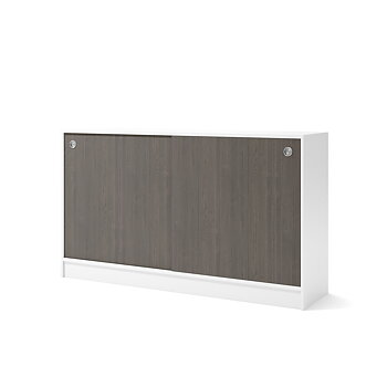 Skåp 1600x415x925 mm Vit/Mörk ask