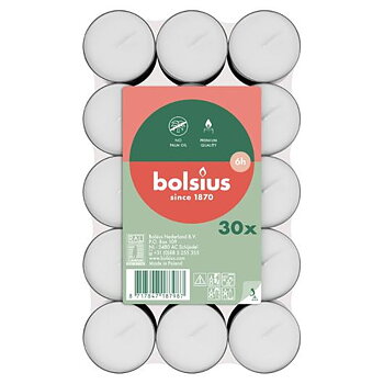 Värmeljus BOLSIUS Paraffin 6h 30/fp