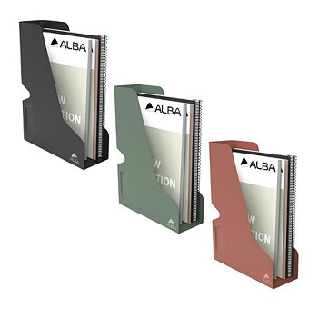 Tidskriftssamlare ALBA metall A4 svart