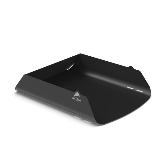 Brevkorg ALBA metall A4 svart