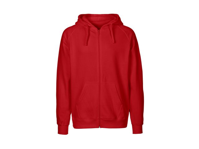 Hoodie zip NEUTRAL O63301 herr röd M