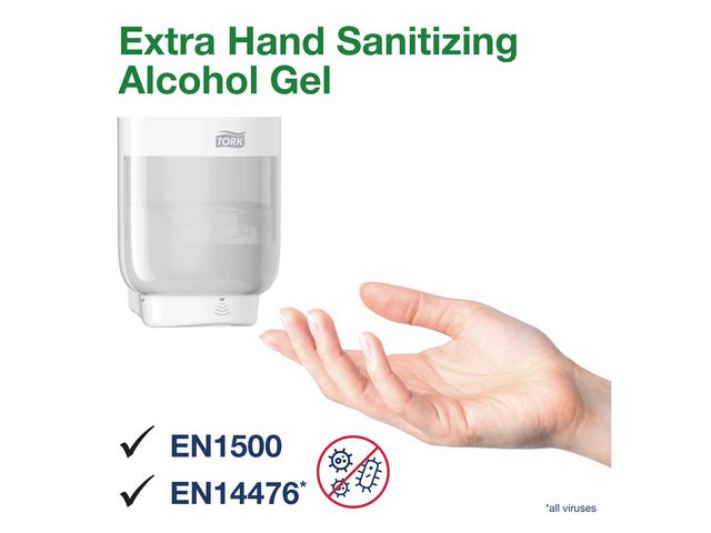 Handdesinfektion Alkoholgel 80% 1000 ml S4 Tork