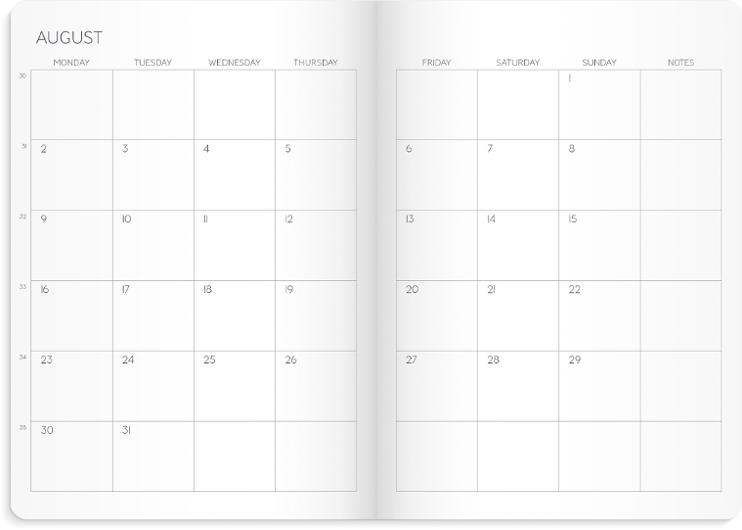 Calendar 2027 Monthly Planner A5