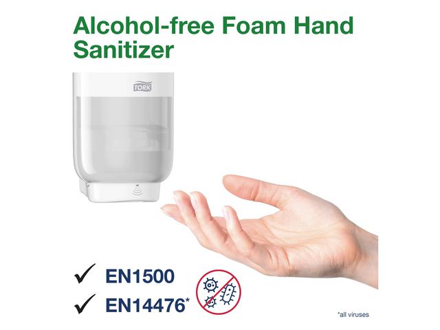 Handdesinfektionsskum utan alkohol S4 Tork 1 liter