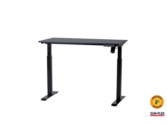 Bord höj/sänk SUN-FLEX 120x60cm svart