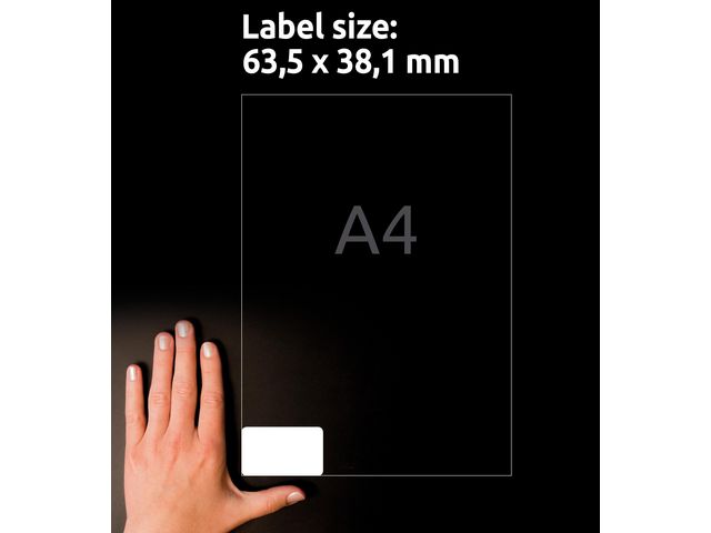 Etikett L7160 63,5x38,1mm 2100/fp