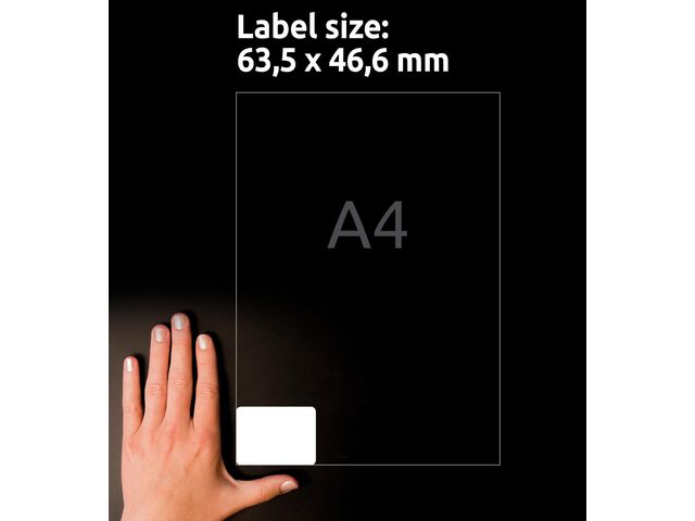 Etikett L7161 63,5x46,6mm 1800/fp