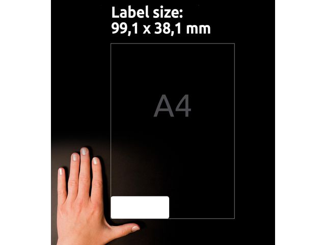 Etikett L7163 99,1x38,1mm 1400/fp