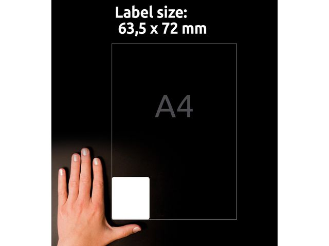 Etikett L7164 63,5x72,0mm 1200/fp