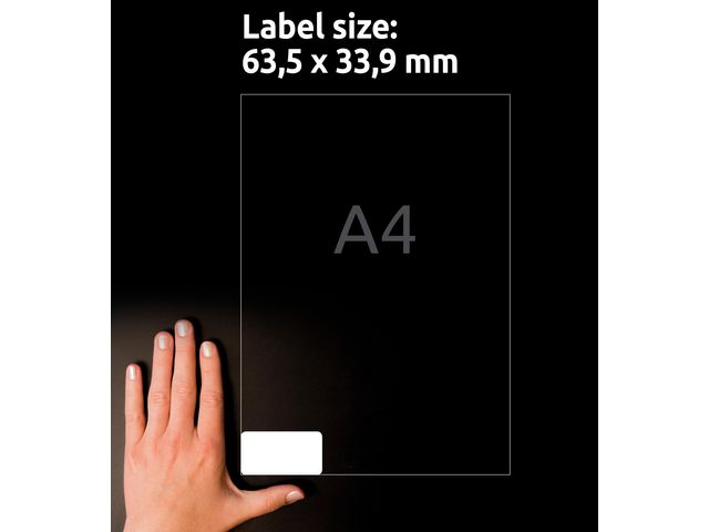 Etikett L7159 63,5x33,9mm 2400/fp