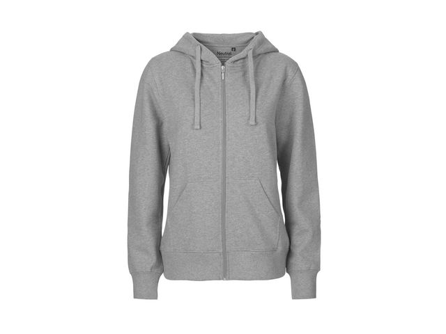 Hoodie zip NEUTRAL O83301 dam grå M