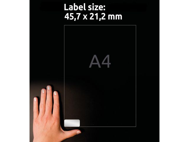Etikett L6009 45,7x21,2mm 960/fp