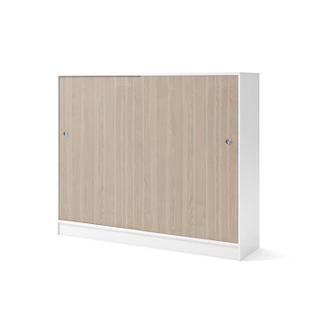 Skåp 1600x415x1325 mm Vit/Vit ask