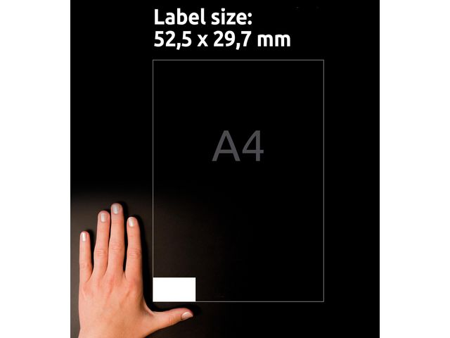 Etikett 3651 52,5x29,7mm 4000/fp