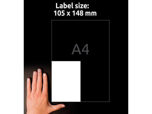 Etikett 3483 105x148mm 400/fp