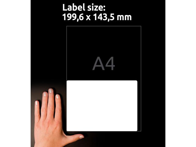 Etikett LR7168 199,6x143,5mm 200/fp