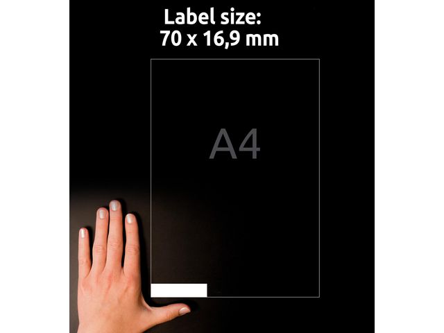 Etikett 3420 70x16,9mm 5100/fp