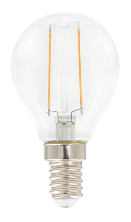 LED-lampa Klot E14 Klar 2W 200lm