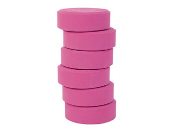 Färgpuckar 57mm, rosa 6/fp