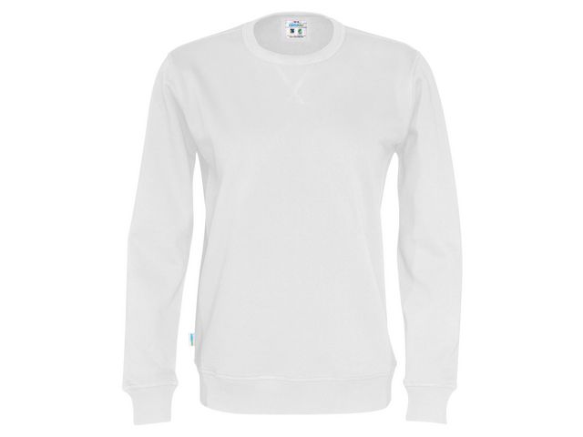 Sweatshirt Crew Neck hr GOTS vit 4XL