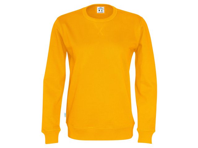 Sweatshirt Crew Neck hr GOTS gul S