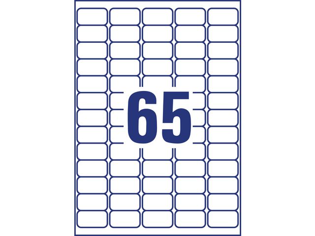 Frysetikett 38,1x21,2mm 1625/fp