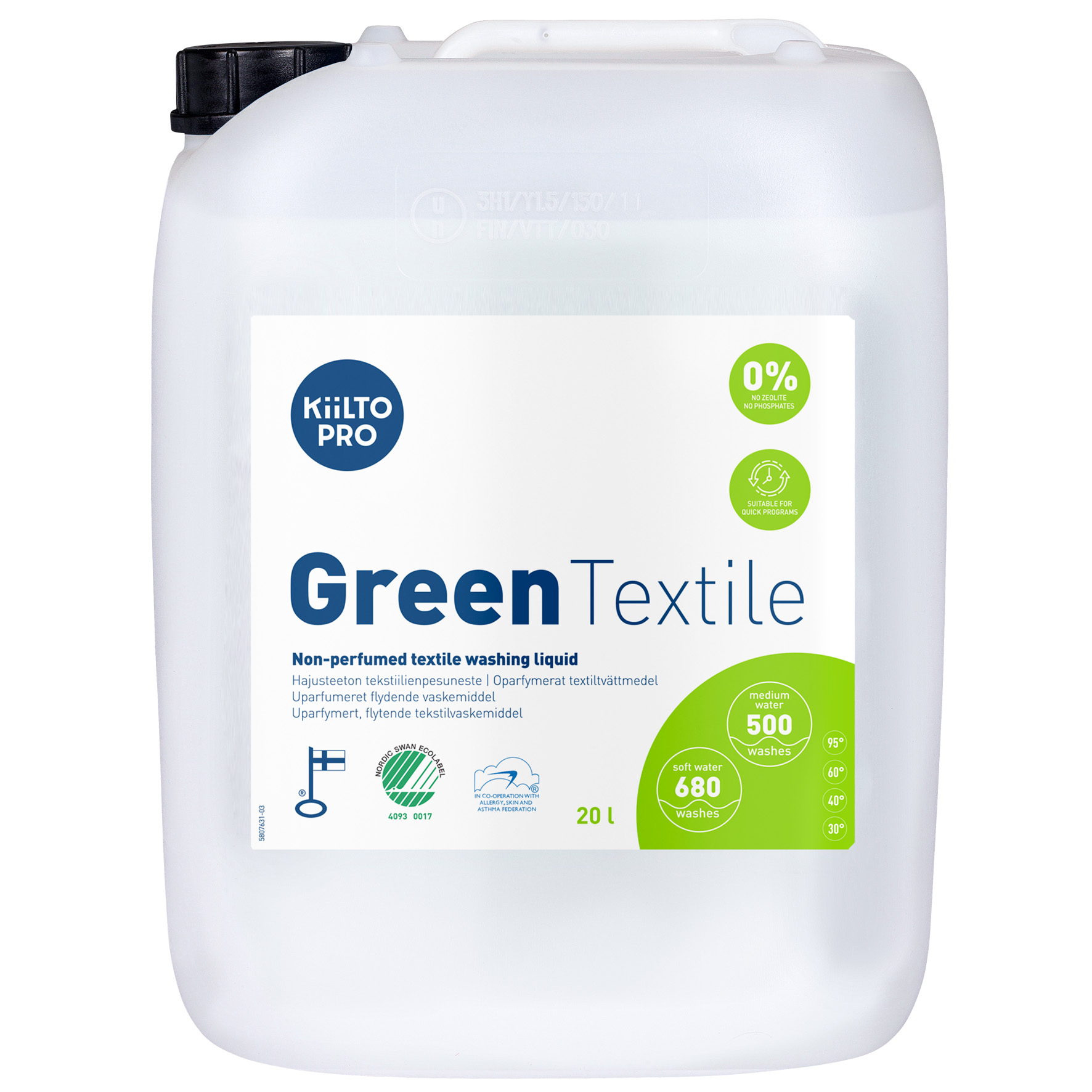 Tvättmedel Liquid Textile 20L