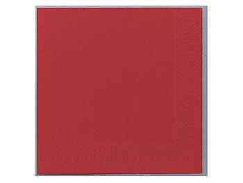 Servett 3-lags 24x24cm röd 250/fp