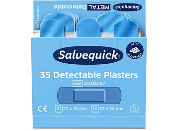 Plåster Detectable refill blå 35/fp