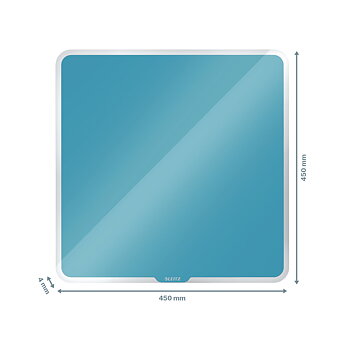 Glastavla magnetiskt Cosy 450 x 450 mm Blå