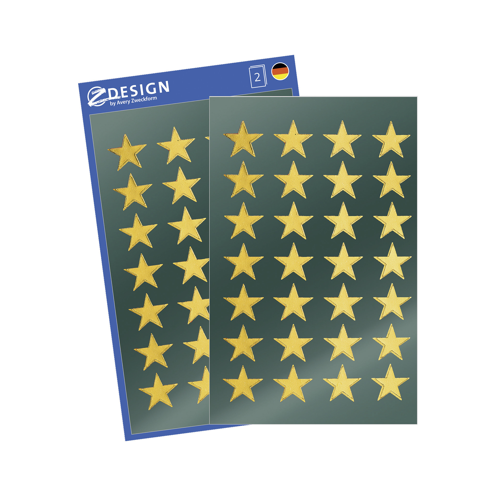 Stickers stj&auml;rnor guld 56/fp