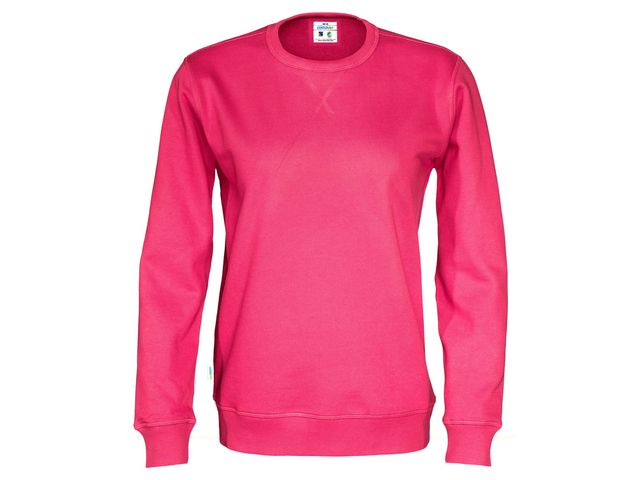 Sweatshirt Crew Neck hr GOTS cerise S