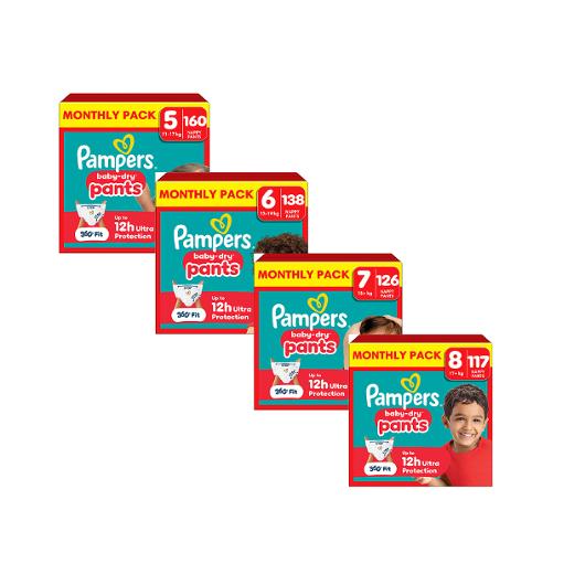 Blöja PAMPERS Baby Dry 11-17kg 160/fp