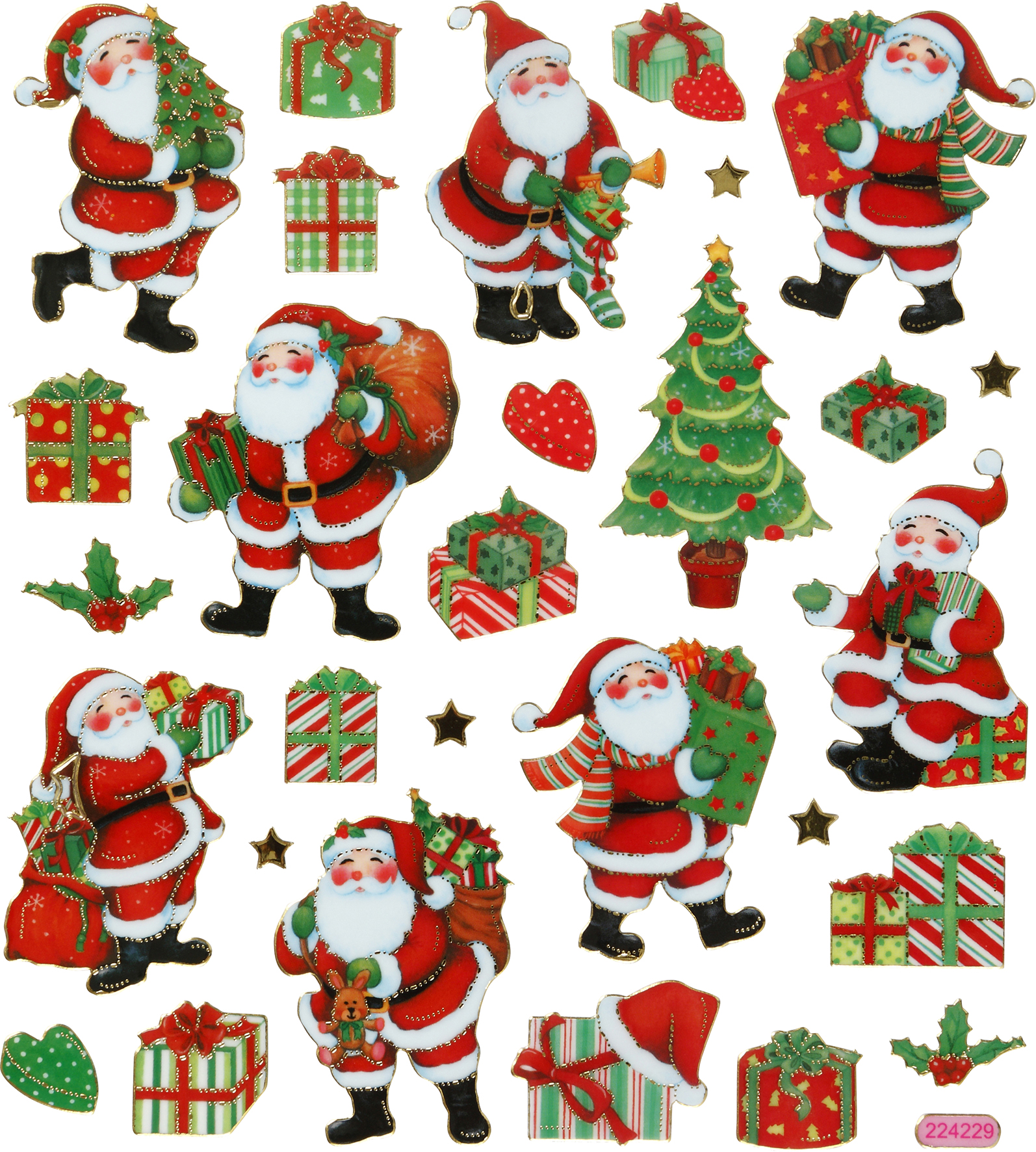 Stickers klassisk jul 29/fp