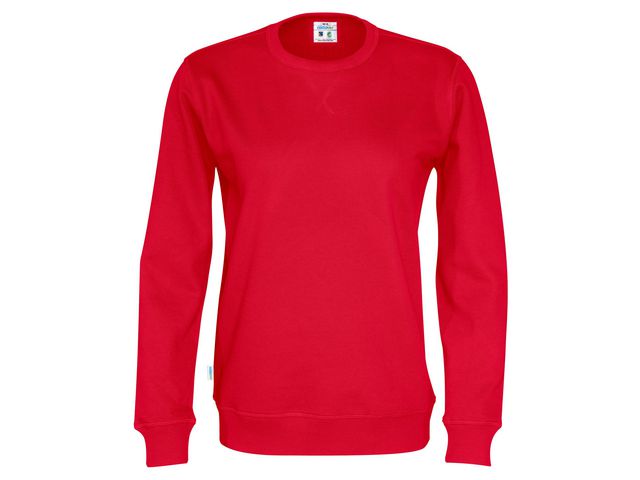 Sweatshirt Crew Neck hr GOTS röd XL