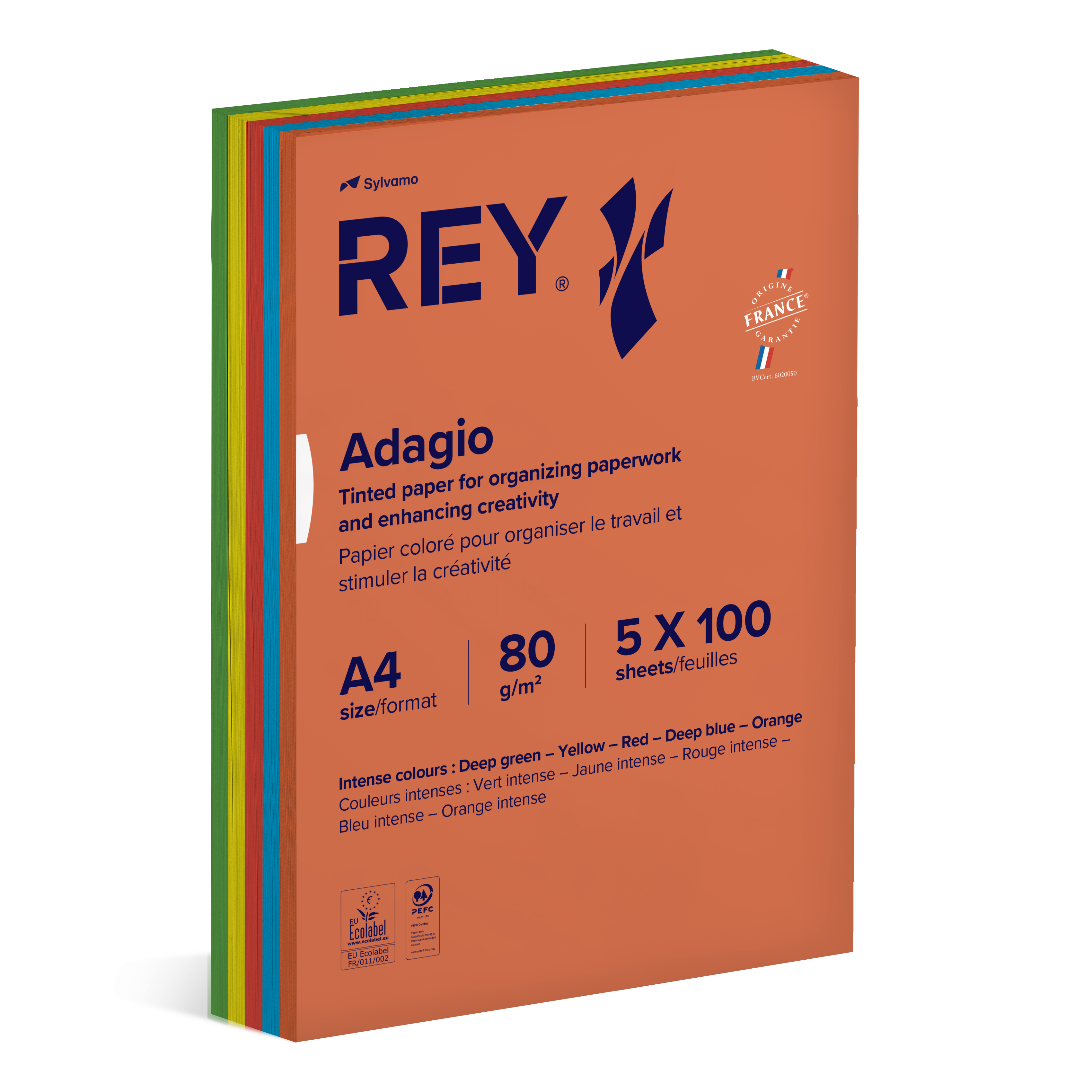 Färgat kopieringspapper A4 80g intense 500/fp