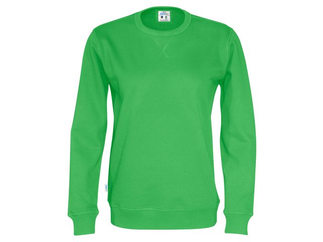 Sweatshirt Crew Neck hr GOTS grön XXS