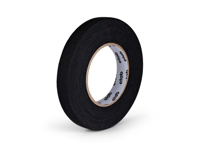 Tejp textil matt 19mmx50m svart