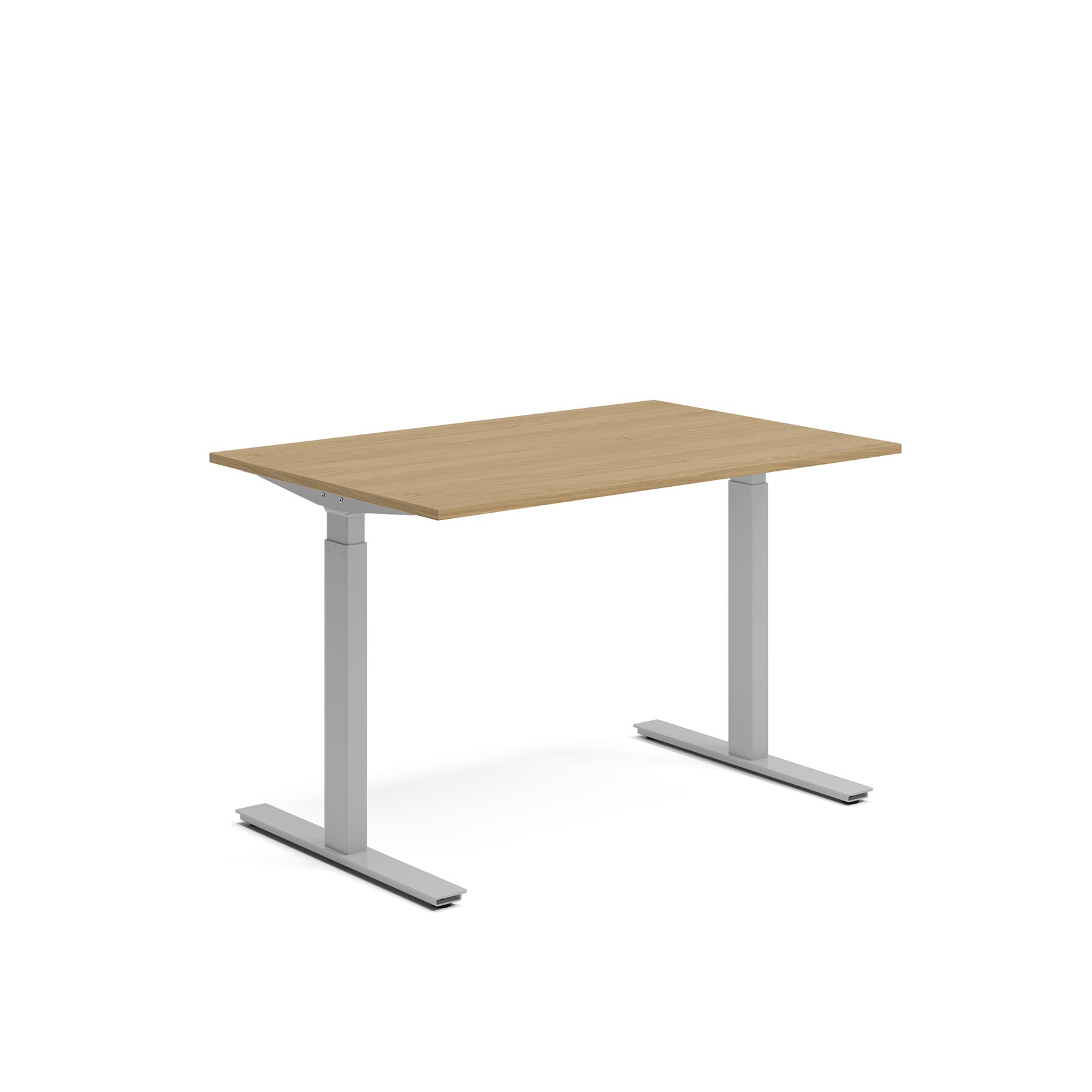 Skrivbord el 120x80 cm Ek/Silver