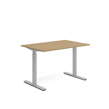 Skrivbord el 120x80 cm Ek/Silver