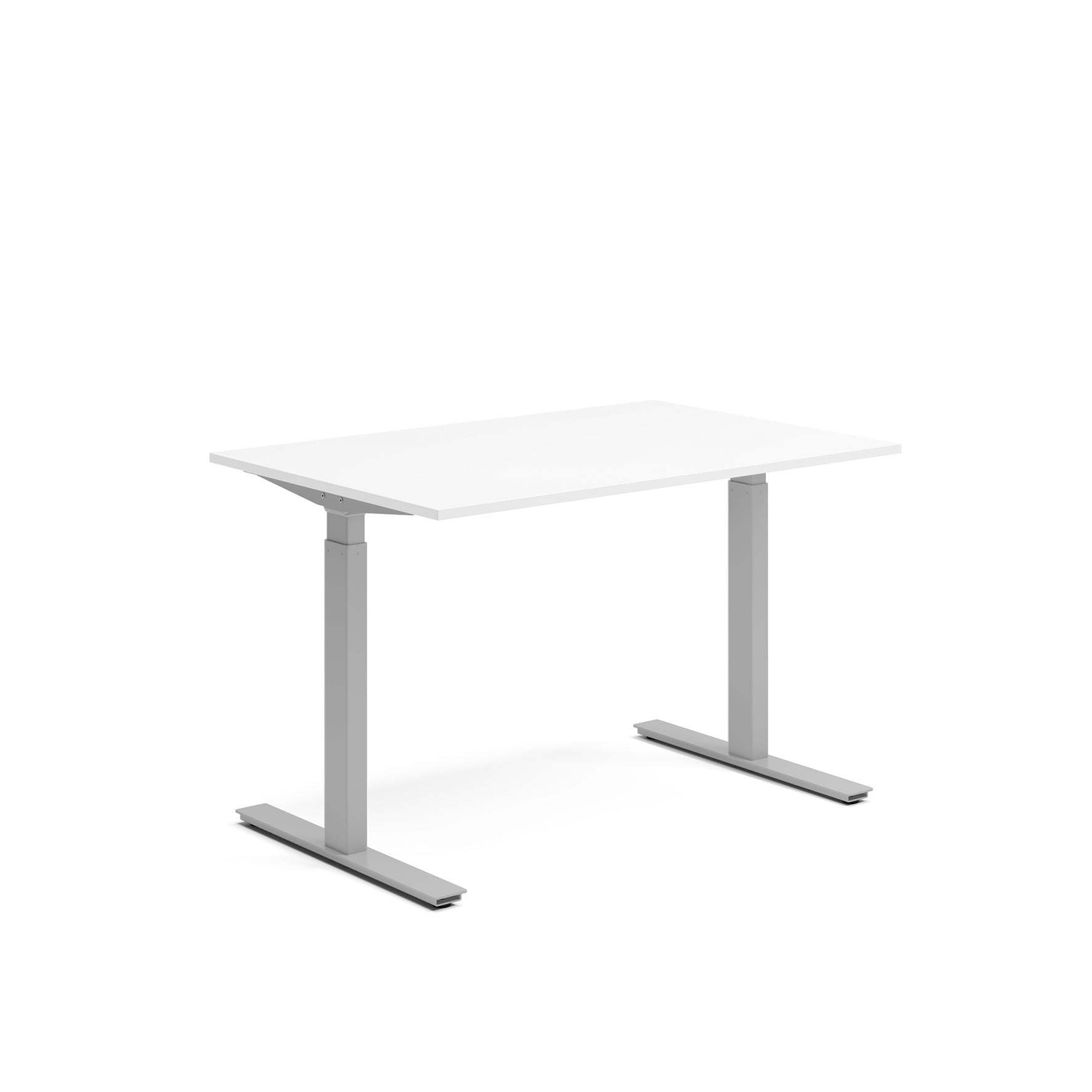 Skrivbord el 120x80 cm Vit/Silver