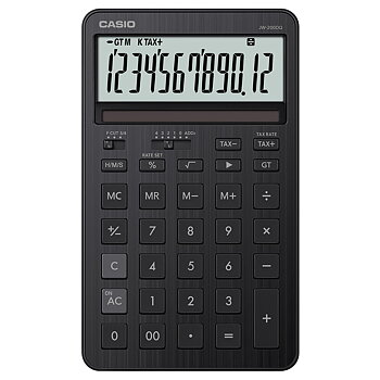 Bordsräknare Casio JW-200DQ svart