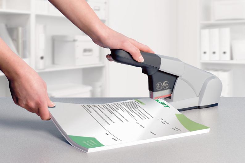 Blockhäftare LEITZ 80 ark silver