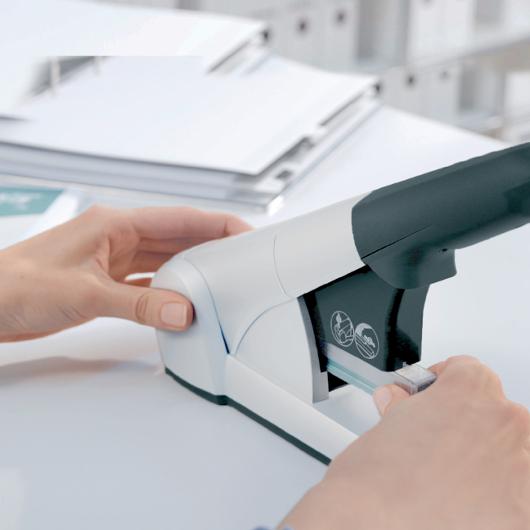 Blockhäftare LEITZ 80 ark silver