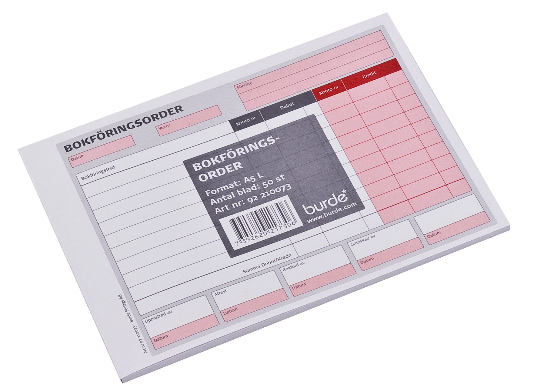 Bokföringsorder A5L 50 blad