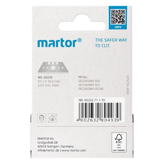 Knivblad MARTOR Trapezoid 65232 10/fp