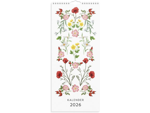Väggkalender Lilla Blomsterkalender 2026