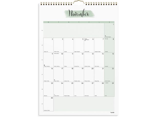 Väggkalender Life Organizer 2026