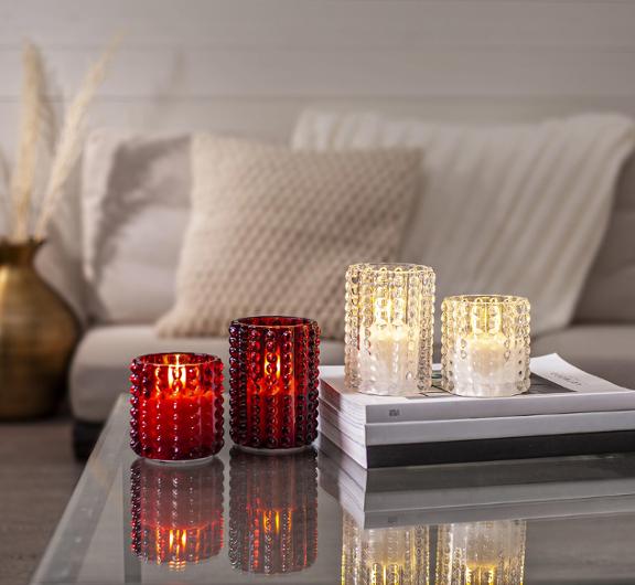 Glasklykta STAR T LED Dotty 13cm klar