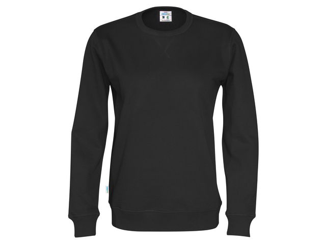 Sweatshirt Crew Neck hr GOTS svart